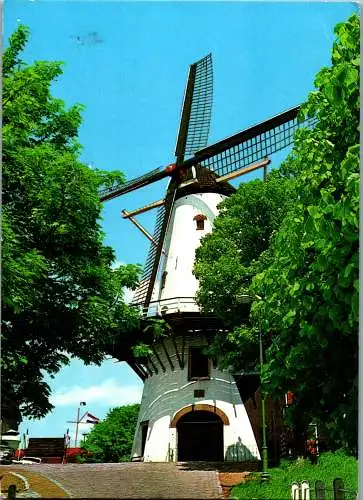 51008 - Niederlande - Willemstad , De Oranjemolen , Windmühle - gelaufen 1981