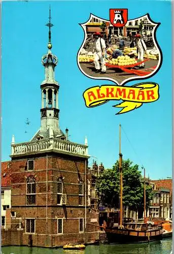 51035 - Niederlande - Alkmaar , Käsemarkt - gelaufen 1981