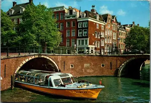 51040 - Niederlande - Amsterdam , Amsterdamse gracht met rondvaartboot Rubens - gelaufen 1973