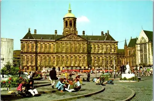 51048 - Niederlande - Amsterdam , Dam mit Königlichem Palast - gelaufen 1980