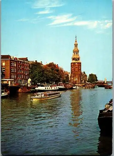 51049 - Niederlande - Amsterdam , Montelbaanstoren aan de Oude Schans - gelaufen 1969