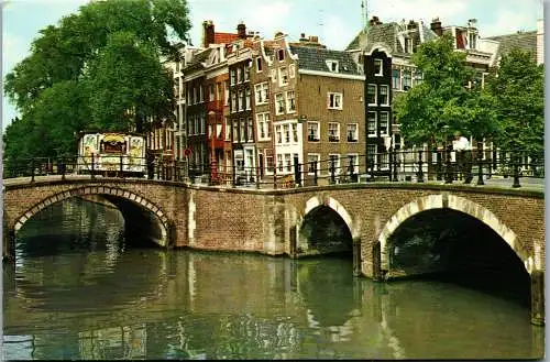 51054 - Niederlande - Amsterdam , De Keizersgracht , Reguliersgracht bij de zeven bruggen - gelaufen