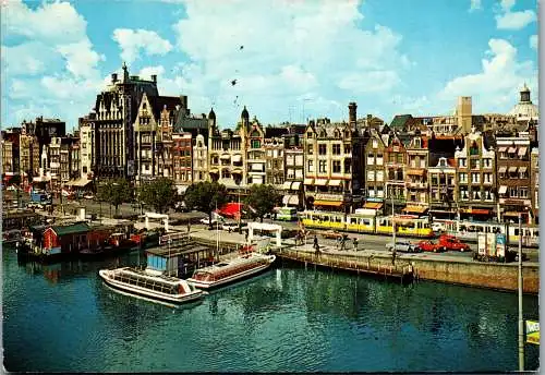 51055 - Niederlande - Amsterdam , Damrak - gelaufen 1974