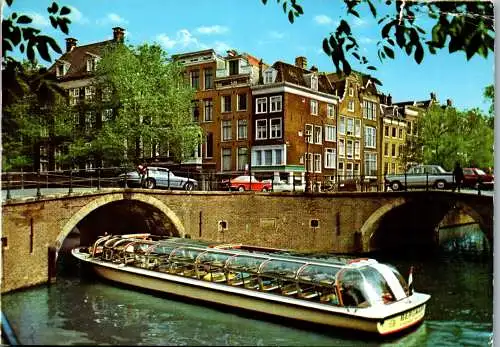 51058 - Niederlande - Amsterdam , Herengracht met Reguliersgracht - gelaufen