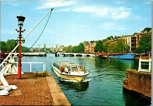 51060 - Niederlande - Amsterdam , Magere brug met Amstelsluizen - gelaufen 1989