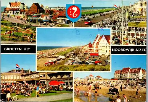 51068 - Niederlande - Noordwijk aan Zee , Mehrbildkarte - gelaufen 1980