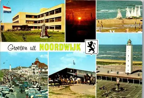 51069 - Niederlande - Noordwijk aan Zee , Mehrbildkarte - gelaufen 1976