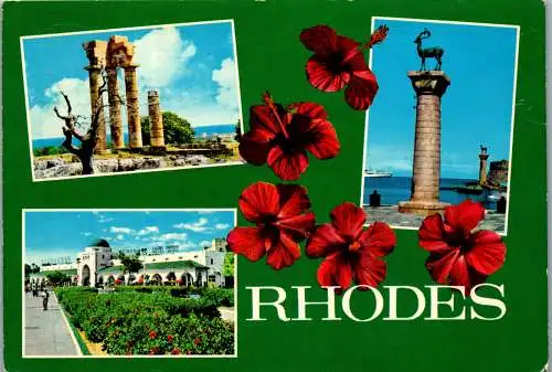 51078 - Griechenland - Rhodes , Rhodos , Mehrbildkarte - gelaufen 1971