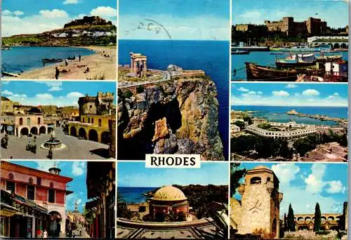 51081 - Griechenland - Rhodes , Rhodos , Mehrbildkarte - gelaufen 1972