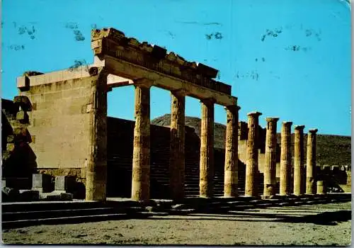 51086 - Griechenland - Rhodes , Rhodos , Akropolis von Lindos - gelaufen 1976