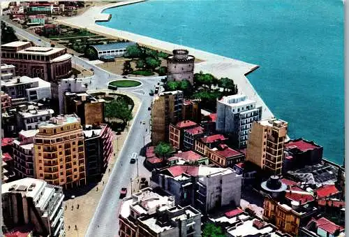 51102 - Griechenland - Thessaloniki , Aerial View - gelaufen 1961