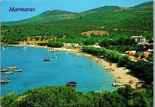 51110 - Griechenland - Halkidiki , Marmaras , Agia Cyriaci Beach - gelaufen 1984