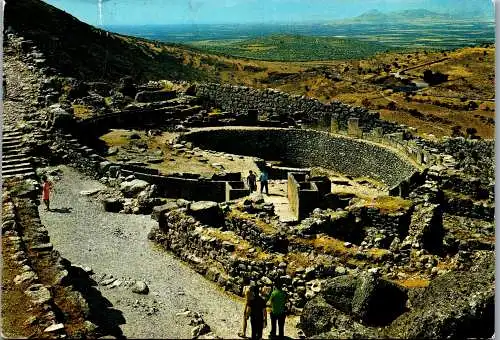 51117 - Griechenland - Mykene , Mycenae , The enclosure of the Graves - gelaufen