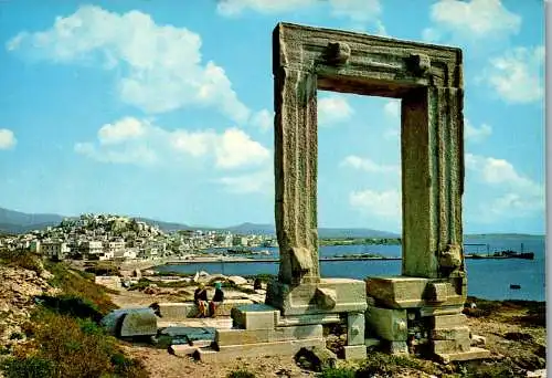 51130 - Griechenland - Naxos , Tempel of Apollon - gelaufen 1986