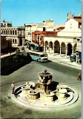 51152 - Griechenland - Heraklion , Kreta , Crete , Heraclion , Fountain of Morozini a. the facade of St. Mark Church