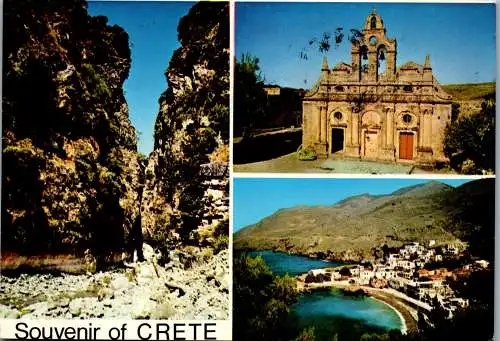 51163 - Griechenland - Crete , Kreta , The Ravine of Samaria Arkadi Sfakia - gelaufen 1982