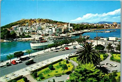 51198 - Griechenland - Chalkis , Chalcis , View of the City with the Bridge - gelaufen 1973