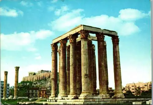 51201 - Griechenland - Athen , Athene , The Temple of Olympian Jupiter - gelaufen 1963