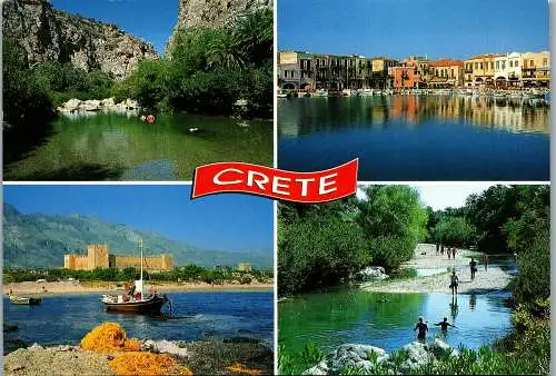 51208 - Griechenland - Kreta , Crete , Mehrbildkarte - gelaufen 1992