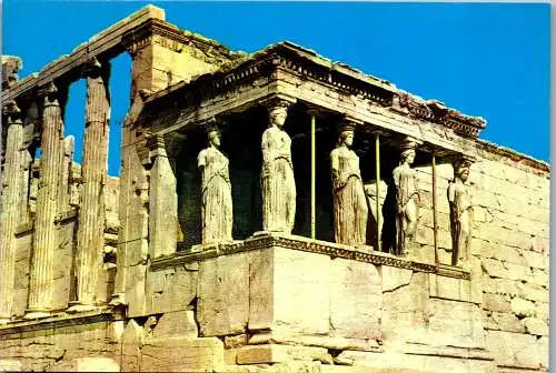 51236 - Griechenland - Athen , Athens , The Caryatides , Karyaditen - gelaufen