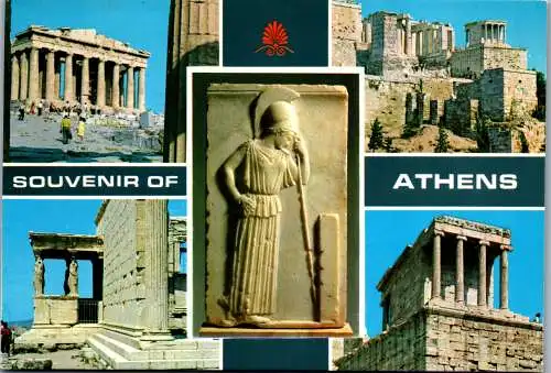 51246 - Griechenland - Athen , Athens , Mehrbildkarte - gelaufen 1990