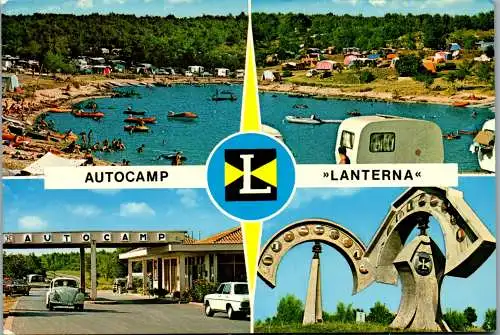 51284 - Kroatien - Porec , Autocamp Lanterna , Auto Camping , Käfer - gelaufen 1974