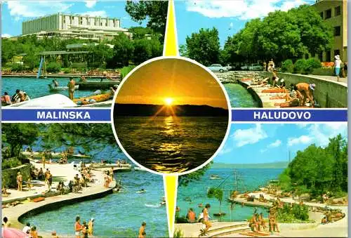 51315 - Kroatien - Malinska , Haludovo , Mehrbildkarte - gelaufen 1985