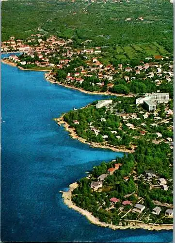 51317 - Kroatien - Malinska , n/o Krk , Panorama - gelaufen 1976