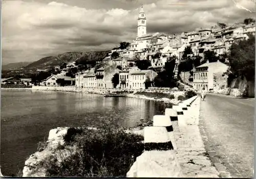 51320 - Kroatien - Novi Vinodolski , Novi Vinodol , View , Panorama - gelaufen 1958