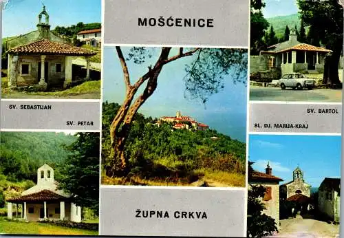 51326 - Kroatien - Moscenice , Sv. Sebastijan , Sv. Bartol , Bl. Dj. Marija Kraj - gelaufen 1984