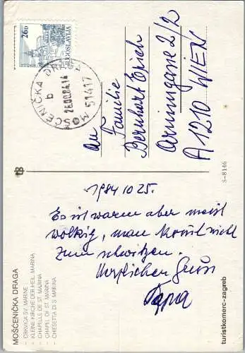 51331 - Kroatien - Moscenicka Draga , Crkvica Sv. Marine - gelaufen 1984