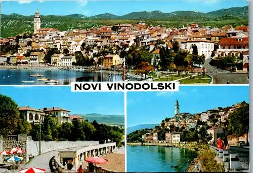 51345 - Kroatien - Novi Vinodolski , Mehrbildkarte - gelaufen 1971