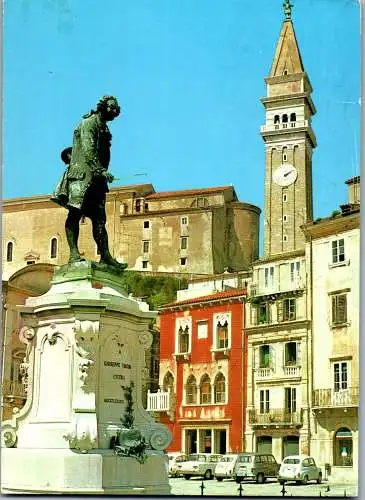 51348 - Slowenien - Piran , View , Motiv , Monument , Denkmal - gelaufen 1981