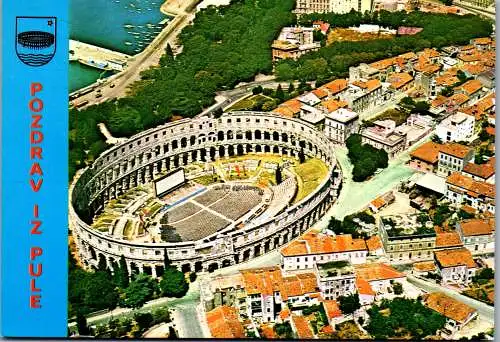 51357 - Kroatien - Pula , Amfiteater , Amphitheater - gelaufen 1981