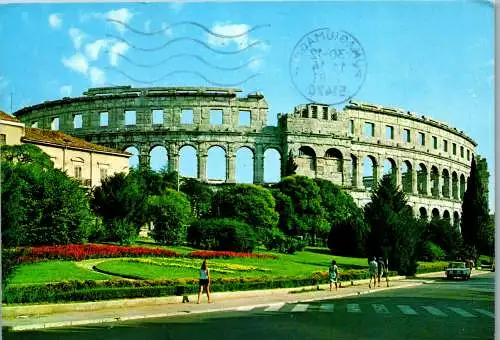 51358 - Kroatien - Pula , Arena , Amphitheater - gelaufen 1981