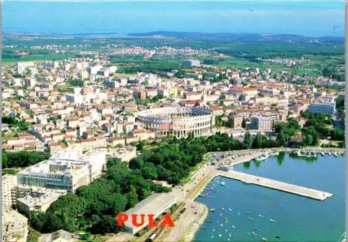 51360 - Kroatien - Pula , Panorama - gelaufen 1984