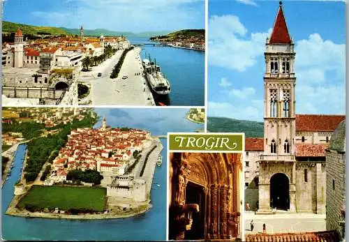 51380 - Kroatien - Trogir , Mehrbildkarte - gelaufen 1983