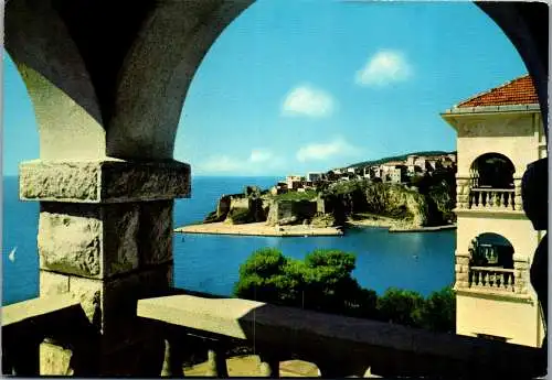 51385 - Montenegro - Ulcinj , Hotel Jadran i Stari grad - gelaufen 1967