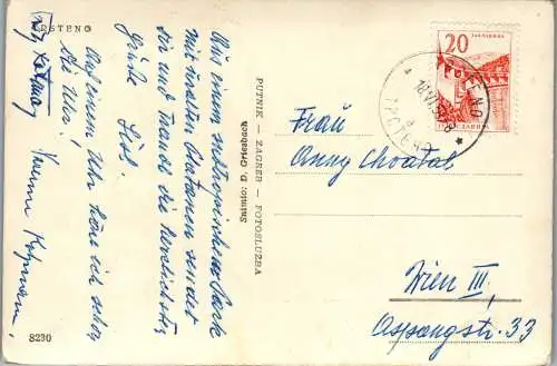 51390 - Kroatien - Trsteno , View - gelaufen 1959