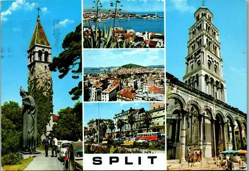 51394 - Kroatien - Split , Mehrbildkarte - gelaufen 1970