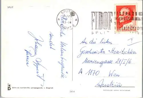 51394 - Kroatien - Split , Mehrbildkarte - gelaufen 1970