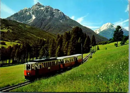 51457 - Tirol - Stubaital , Stubaitalbahn mit Serles und Habicht - gelaufen 1973