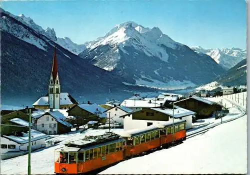 51470 - Tirol - Stubaital , Stubaitalbahn bei Telfes , Stubaier Alpen - gelaufen 1979