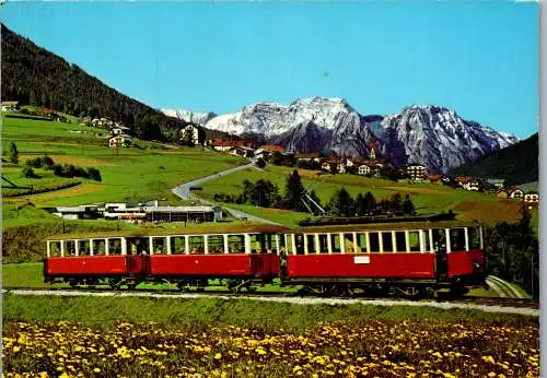 51473 - Tirol - Stubaital , Stubaitalbahn bei Fulpmes mit Freischwimmbad - gelaufen 1985