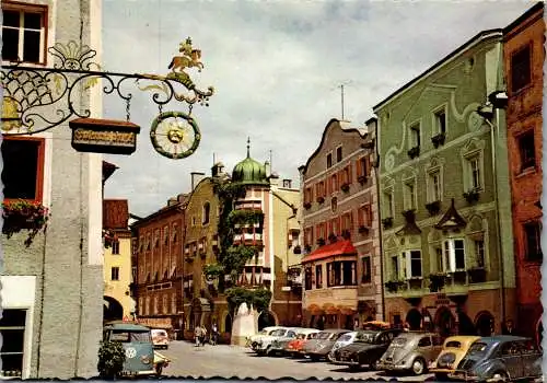 51475 - Tirol - Rattenberg , Hauptstraße , Auto , VW Käfer - gelaufen 1962