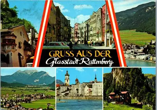 51478 - Tirol - Rattenberg , Glas , Glasstadt , Mehrbildkarte - gelaufen 1983