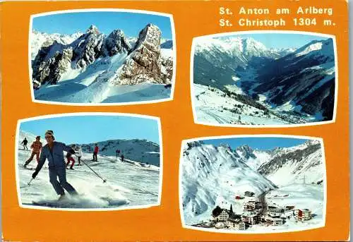 51488 - Tirol - St. Anton , am Arlberg , St. Christoph am Arlberg , Mehrbildkarte - gelaufen 1983