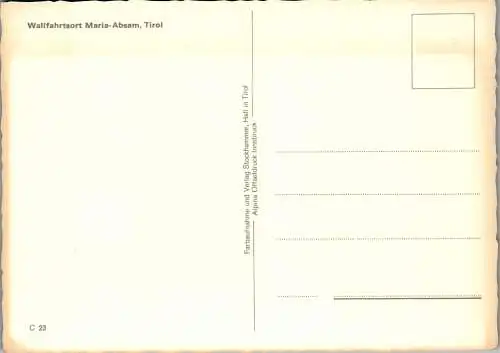 51494 - Tirol - Maria Absam , Wallfahrtsort - nicht gelaufen