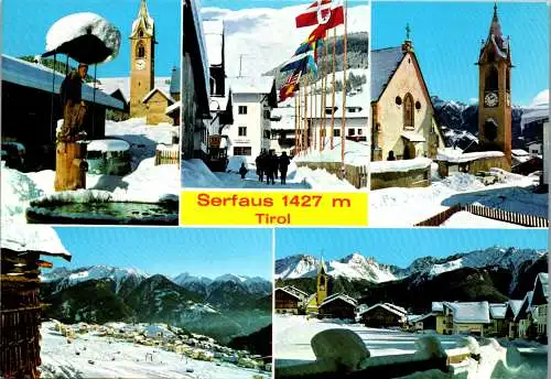 51499 - Tirol - Serfaus , Mehrbildkarte - gelaufen 1980