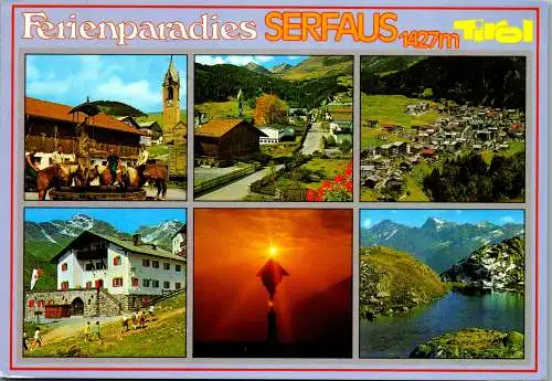 51505 - Tirol - Serfaus , Mehrbildkarte - gelaufen 1994